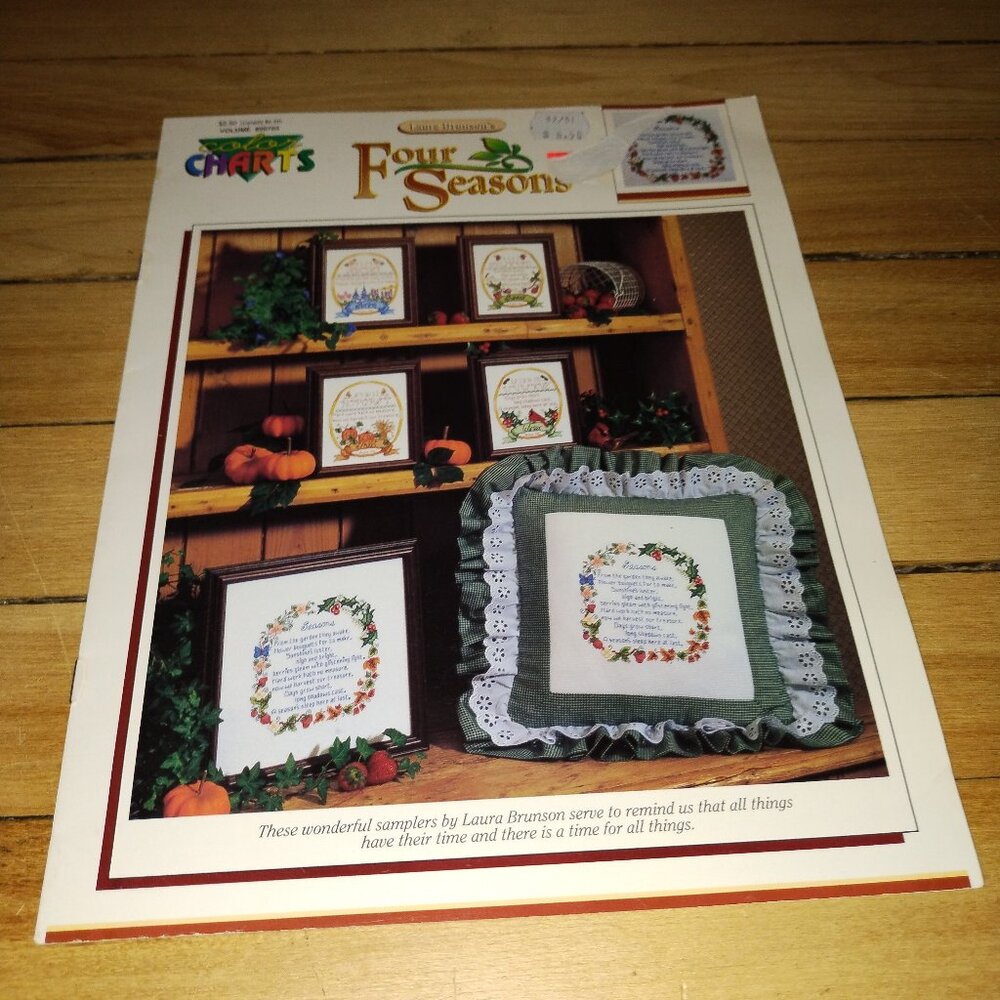 Four Seasons Counted Cross Stitch Leaflet Vol. #20703 (Color Charts, 1992)